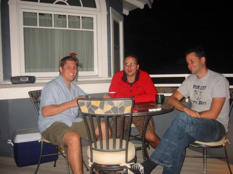 What a surprise: the night ends in gambling (at least their pants are on)