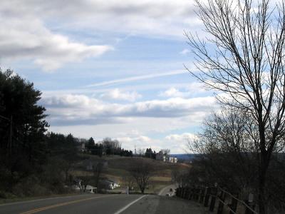 Looking past the Troy Motel