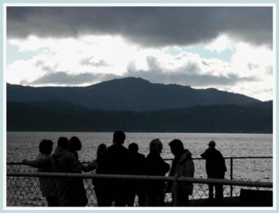 Waiting for the evening ferry.