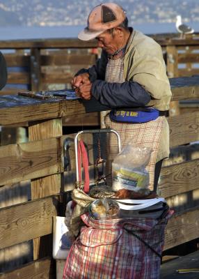 Old Fisherman at Fisherman's Wharf
