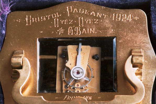 top of the clock