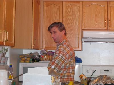 Just nuking the coffee to go with the cake