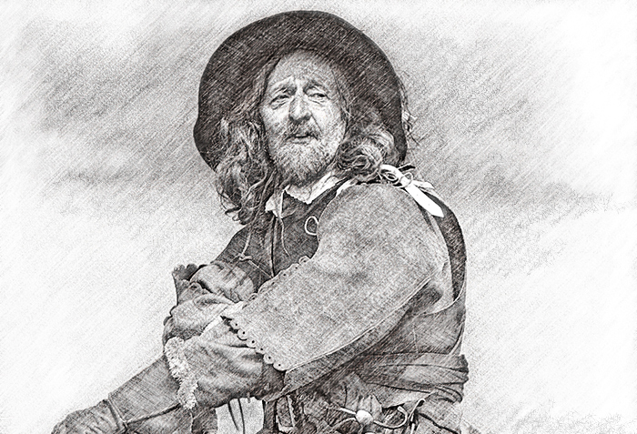 Horseman sketch - after