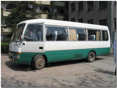 Bus used for transporting group around Changhsa