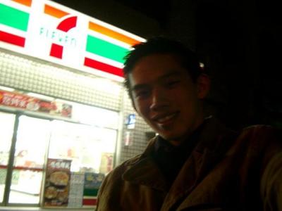 Chiling in front of 7-11