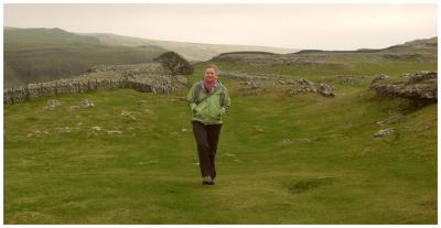 Jane Walking in Yorkshire Dales