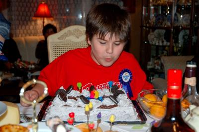 Brian and birthday cake