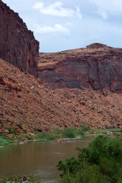 Rafting down the Colorado