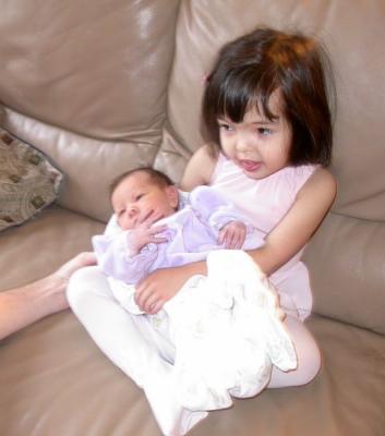 Emilia and BIG sister Alyssa