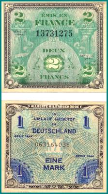 WW II Currency  -  Allied Forces Issued to USA Service personnel.