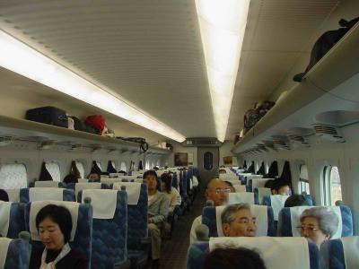 Okayama to Nagoya JR stations on Shinkansen