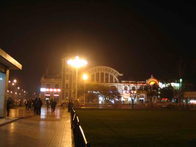 Qianmen at night