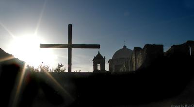 Mission San Jose - Sunset Cross