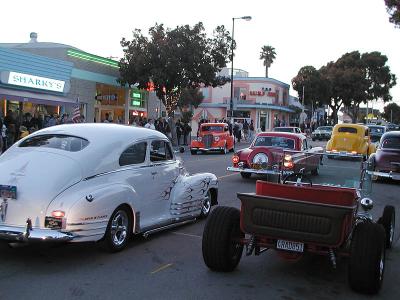 Parade of cars