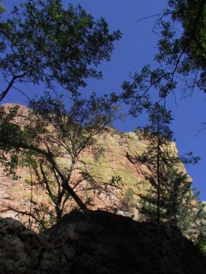 The canyon walls are a nice pink color