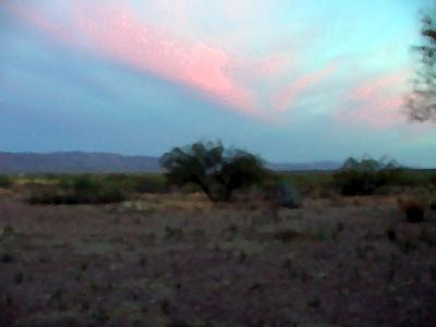 Sunset in the desert