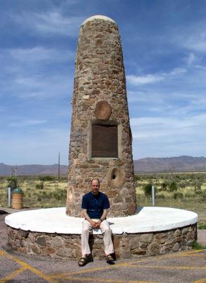 Rob was keen to visit the Geronimo memorial.