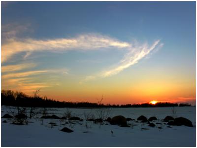 McGregor Point Winter Sunset