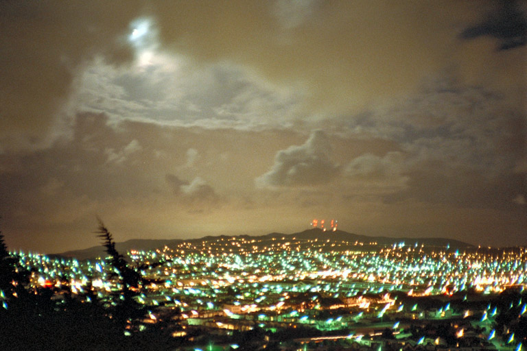 nighttime and moonlit south san francisco