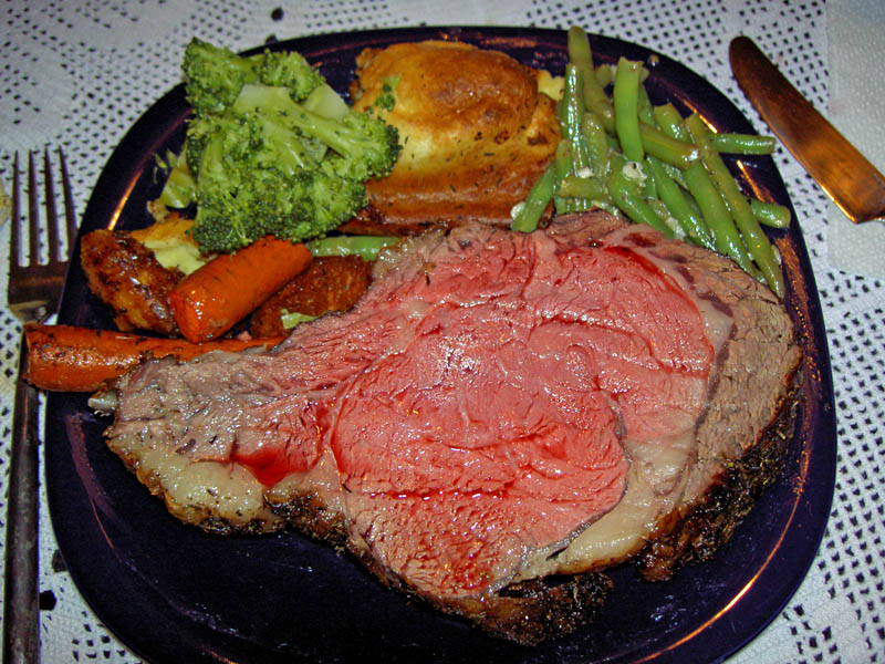 rib roast served 4