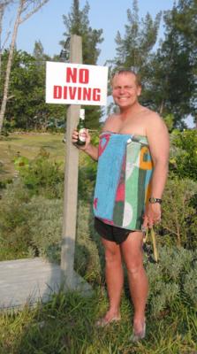 No drinking while diving