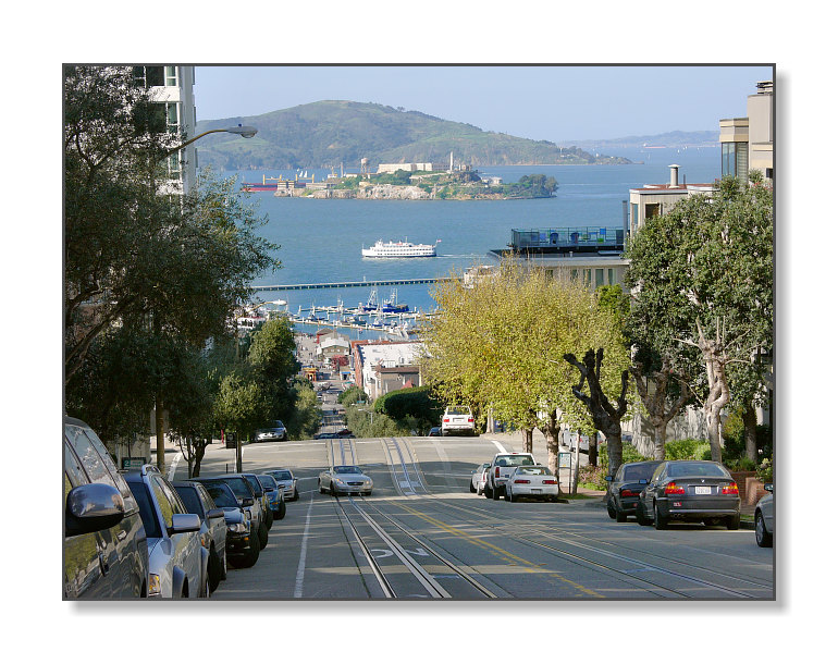 Alcatraz Island from Hyde St.San Francisco, CA