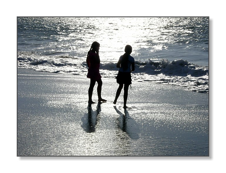 Two Girls Playing in the Surf, Baker BeachSan Francisco, CA