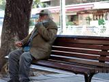 Sitting on a Bench