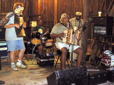 This year's dance music was provided by Roy Carrier & the Zydeco Night Rockers...