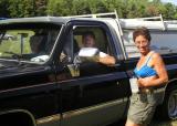 Wendy welcomes Kevin and Jazs and their guests