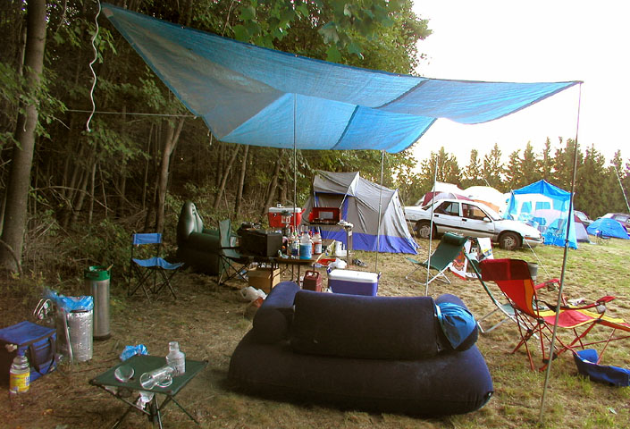 The Parker Compound: Christian and Jessica Parkers campsite