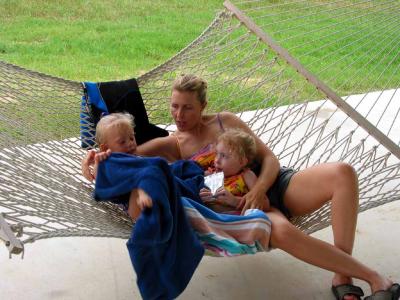 Catherine with Lauren and Jamie