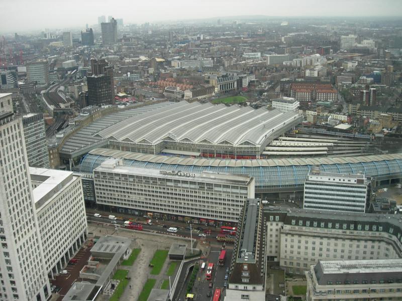 Waterloo railway station.