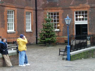 The whole Tower complex is full of little Christmas trees like this one.