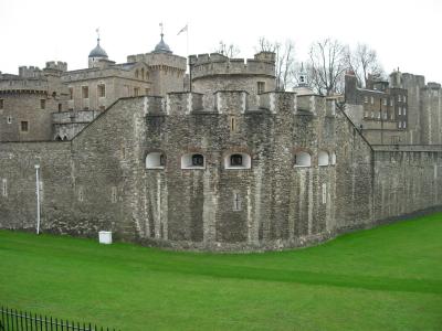 Approaching the Tower of London.