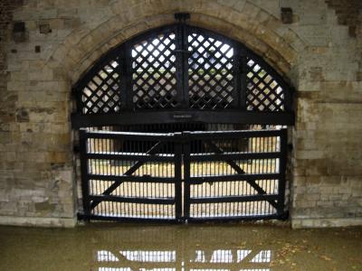 The infamous Traitors' Gate, the Tower's river entrance.