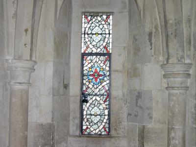A window in the restored Medieval Palace.