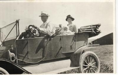 Chris and Hannah Larsen and family circa. 1910's.
