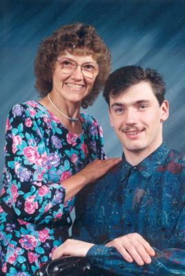Brad with his mother, Anne Irene.