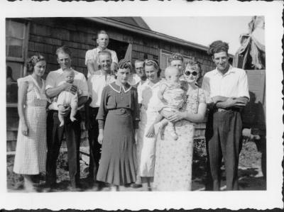 Margaret, Ray holding Ron