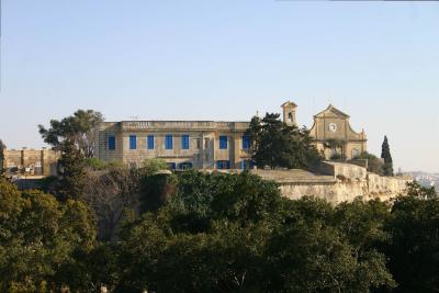A building on a hill in Valletta