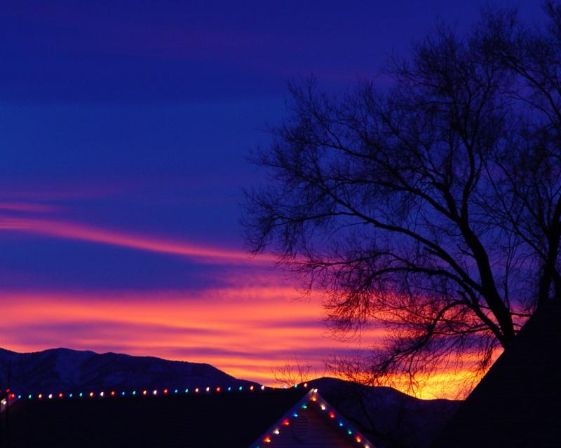 <B>Christmas Sunset</B><BR><FONT size=2>by Jim Jackson</FONT>