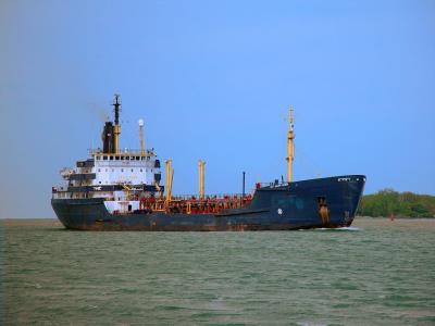 Entering the Detroit River  .. by Kerry Pierce