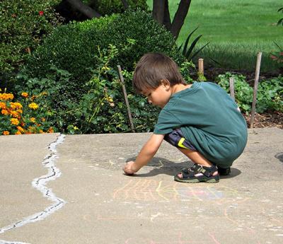 chalk drawing