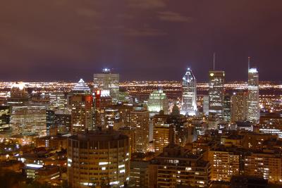 Montreal view from Mount-Royal