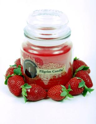 Strawberry candle