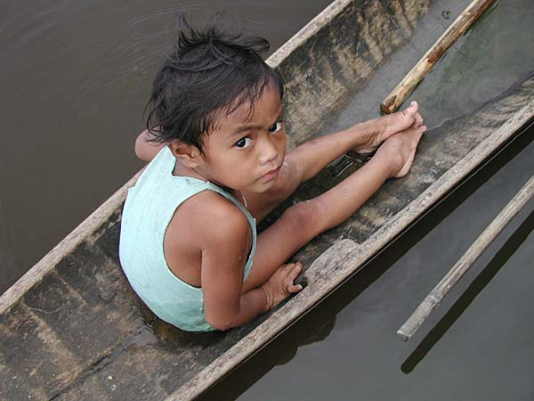 Boy in a boat
