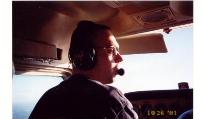 Piloting above New Jersey