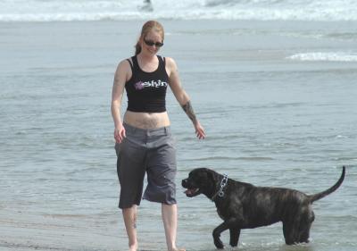 Beach girl at dog beach 1