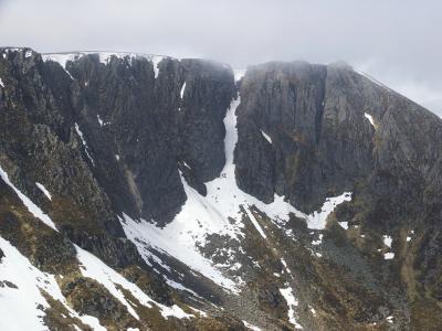 Cloud over the Black Spout and Cac Carn Beag